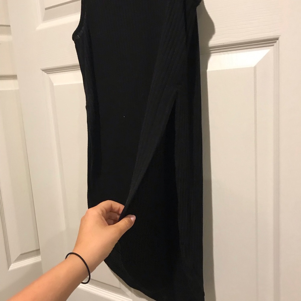 Split Side Sleeveless Sweater